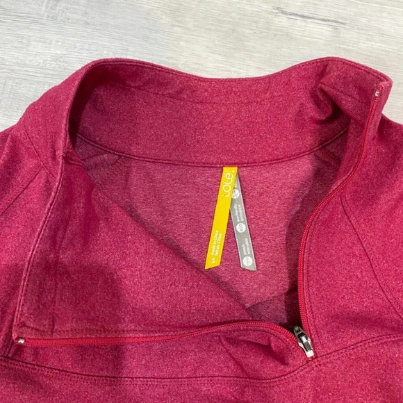Lole Evolt Dress S with Mock Neck 1/4 Zip Stretch Tennis Dress Raspberry Pink - Picture 2 of 16